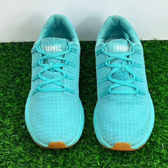 NOBULL Ripstop Runner Turquoise Blue Gum Sole W 7.5/ M 6 Training Shoes - Picture 2 of 10